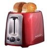 Brentwood TS-292R Cool Touch 2-Slice Extra Wide Slot Toaster, Red