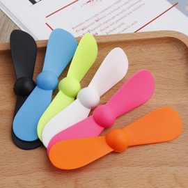 Yjcnelcr Type C Port Fan for Devices Universal Portable USB C Port Fan Accessories Cell Phone Mini Fan Cell Phone Fan Silicone White Pink Green Blue Black Orange