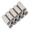 10 Pcs Round Coupling Nut M10x1.5 L35mm Stainless Steel Round