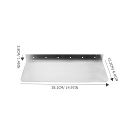 2PCS Sink Splashback Kitchen Sink Splash Guard Sink Water Splash Guard, kitchen sink backsplash guard Stainless Steel Splash Board Kitchen Sink Splashing-proof Guard Waterproof (15 x 6 Inch)