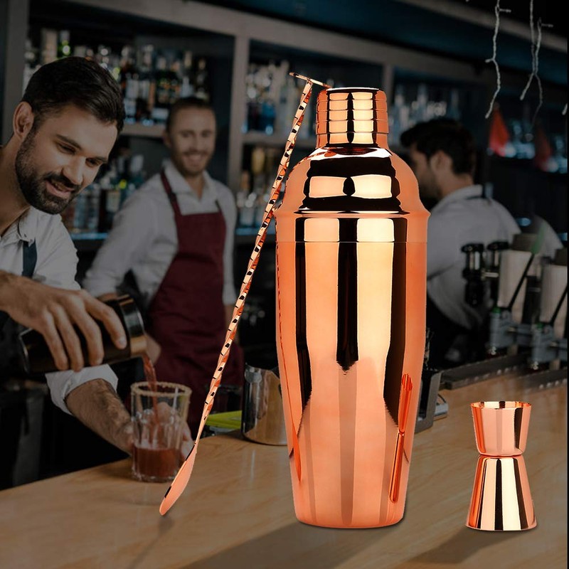 Cocktail Shaker Making Set: 7pcs Bartender Kit Stainless Steel Bar