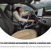 Ziciner Car Seat Bottom Cover Pad, 24.4"×21.7" Leather Vehicle Seat