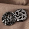 10PCS Clothes Button - Fashion Hollow Flower Metal Shank Round