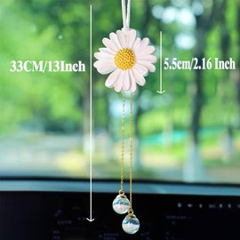 Funny Swinging Duck Car Mirror Hanging Ornament - Cool Automotive Rearview Mirror Accessories for Men Women Teens, Cute Truck Car Gifts Pendant Charm Decor (AC)