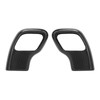 2Pcs Gear Shift Knob Cover Trim Protective Carbon Fiber Gear
