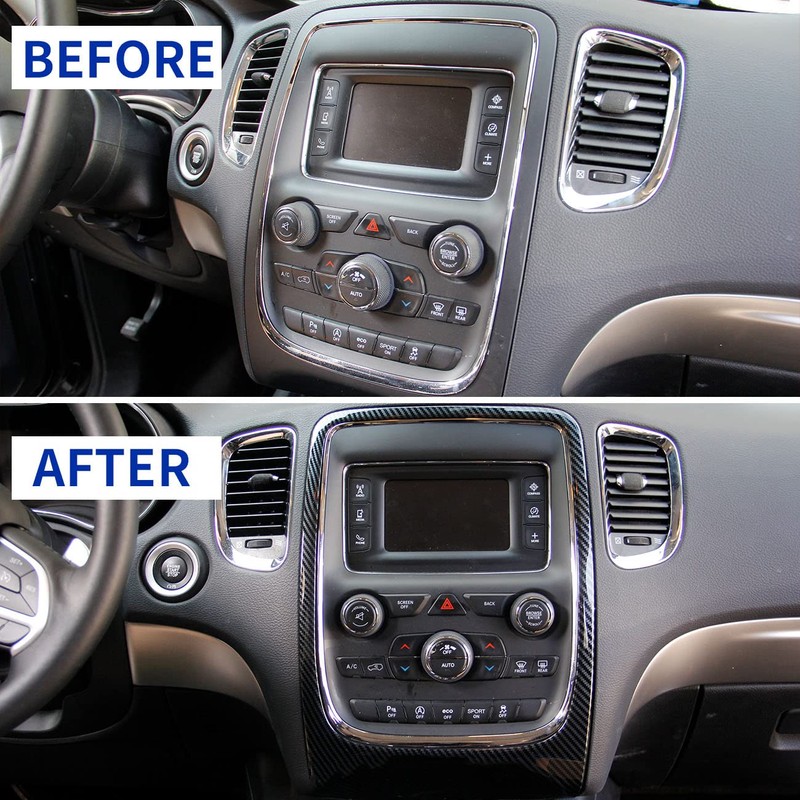 crosselec Carbon Fiber Interior GPS Navigation Panel Frame Cover Trim