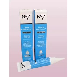 NO7 HYDRA LUMINOUS + HYDRATING COOLING EYE GEL 0.5 OZ LOT OF 2