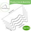 Pack of 100 Greenhouse Clips, Stainless Steel, Clips for Greenhouse,