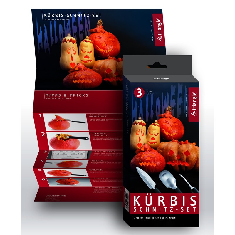 Triangle 90 835 03 02 Pumpkin Decorating Set 3 Pieces