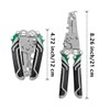 Nicear Multifunctional Wire Strippers Crimper 18 In 1 Foldable Wire