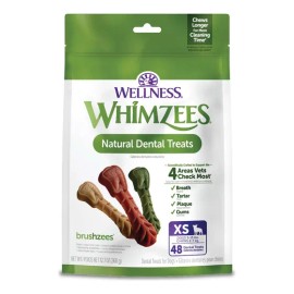 Golosinas Dentales Para Perros Whimzees Brushzees, Extra Peq