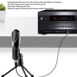 Denash 6.35mm TRS to XLR Male,6.6FT/2M 1/4" Jack TRS Cable to XLR Male,XLR Male To TRS Cable for Camera/Speakers/Microphone/Mixer/Power Amplifier