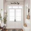 Handcrafted "Bye, Love You" Plywood Sign - Black Wall Art