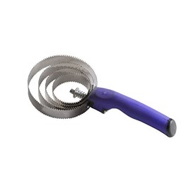 Round Metallic Currycomb With Soft Handle