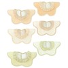 BMC bib. Set of 6 Ruffles, 360° Waterproof, Cotton, Girls,