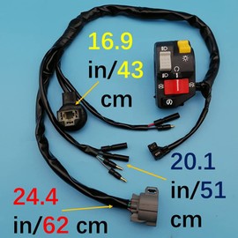 Tuzliufi Handlebar Start Switch Button Control Kill Stop Headlight for Honda 35020-HM3-A00 35020-HM3-505 35200-HM3-000 Sportrax TRX300EX TRX300 EX TRX 300EX ATV 1993-2001 2002 2003 2004 2005 2006 Z629