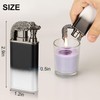 Magic Dual Flame Crocodile Lighter, Refillable Butane Torch Lighter Double
