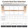 Zeerobee Curtain Rods for Windows 66 to 120, Bronze Curtain