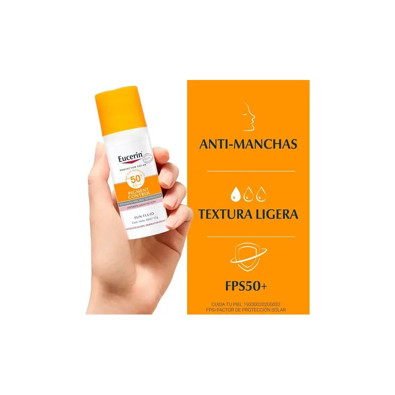 Eucerin Protector Solar Facial Pigment Control Fps 50+ 50ml