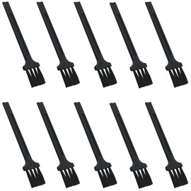 JJHXSM 10PCS Plastic Cleaning Brush 8cm/3.15in Keyboard Brush Chain Small Brush For Powder Residue Object Coffee Machine Cleaning PCB Board Spice Grinder Food Processor Cleaning Brush Black