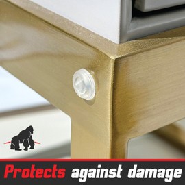 Cabinet and Drawer Soft Close Bumpers - Jelly Button Sound Dampening Self Adhesive Rubber Bumper - Clear, Transparent - Round 1/2" Diameter - 100pcs