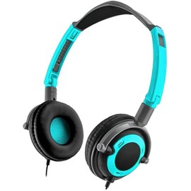 Generic Sentry HPX-HO425TQ Twist Folding Headphone, Turquoise; Folding Headband Design; Comfortable Earpads; Adjustable Fit; Great Hi-Fi Sound