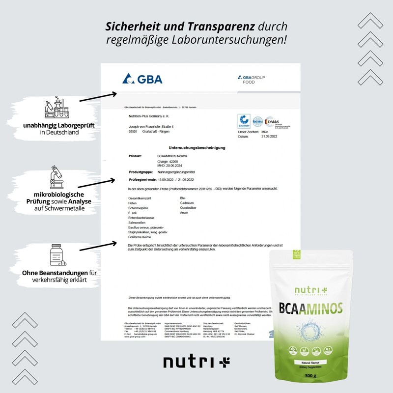 BCAA Powder Grapefruit - Amino Acids Complex High Dose -