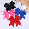 CN 2pcs Cheer Bows for Cheerleaders, Blue Cheerleading Hair Bows
