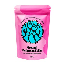 Mushiii Lion's Mane and Chaga Mushroom Coffee | 4,000mg / Serving of Lion's Mane and Chaga | Start The Day with Smooth Energy & Focus | Vegan & Gluten Free