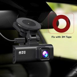 REDTIGER Round Double-Sided Adhesive Pad and Electrostatic Stickers,Suitable for Dash Cam Suction Cup Mounting,Enhanced Safety and Stability on Car Windshield Mount