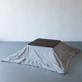KEN JAPAN Kotatsu Blanket, Kotatsu Futon, Reversible 100% Polyester Fabric Material, Home and Living, Blanket for kotatsu Heater (Gray, Square)