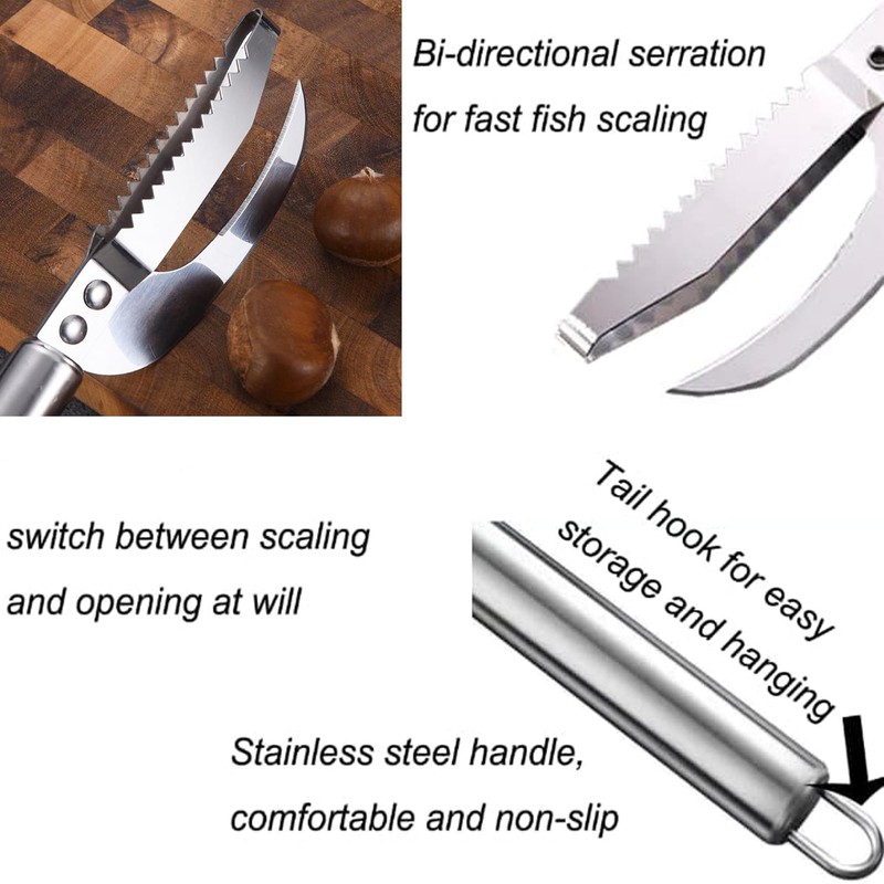 Little SyoheStainless steel fish scale knife, plane fish maw knife,