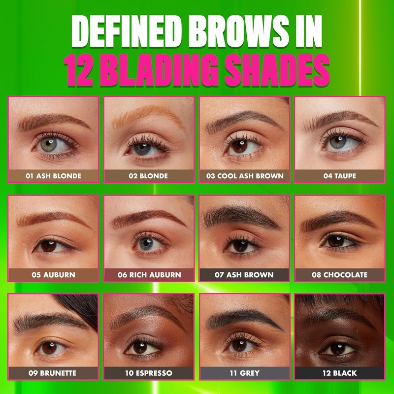 NYX Professional Makeup Blade Shade Brow Pencil Tono Ash Brown