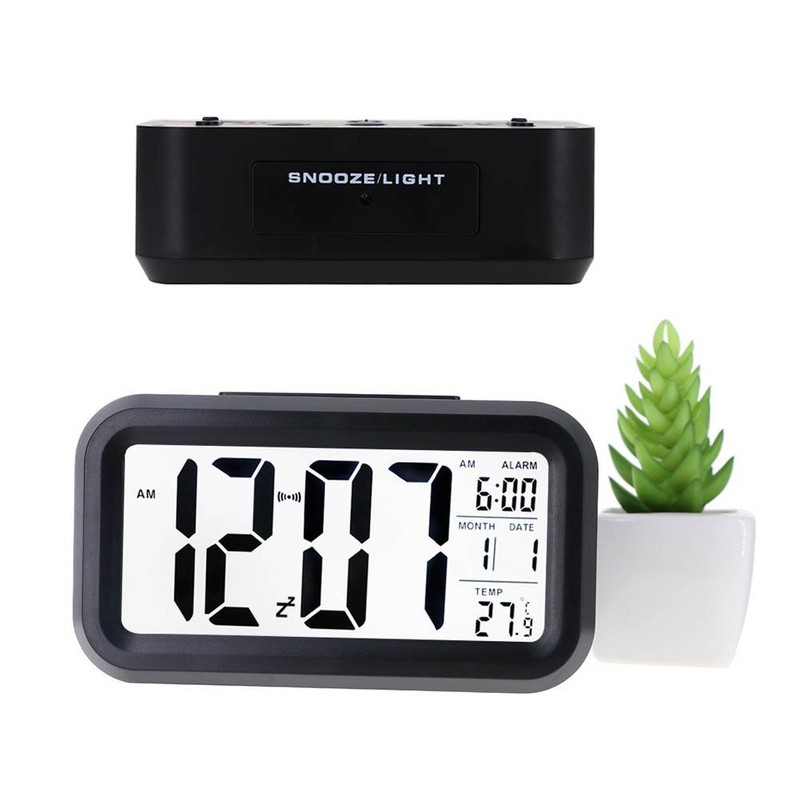 Cisixin LED Digital Alarm Clock, Night Light, Digital Alarm Clock,