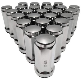 Coyote - 32 Chrome 9/16 Truck XL Long Acorn Lug Nuts Compatible with Dodge Ram Chevy Ford F-250 1. 9" Tall