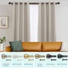 Lwiiom Double Curtain Rods with Aluminum Bouquet Brackets and Round