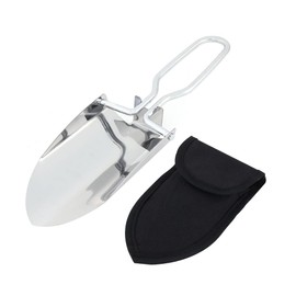 Sarini Portable Folding Shovel Camping Shovel Folding Trowel Stainless Steel Mini Digging Shovel for Outdoor Garden