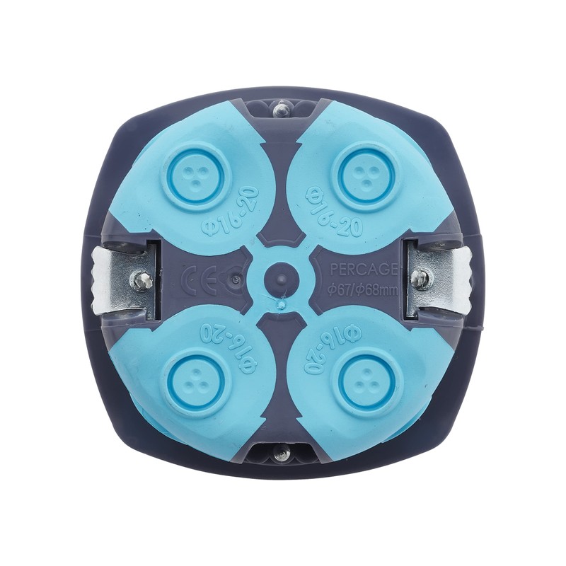 Debflex Stopair 718382 Recessed Conduit Box Drywall D67/P40 Grey/Blue