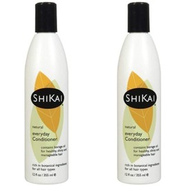 ShiKai Everyday Hydrating Conditioner (Unscented, 12oz, Pack of 2) | With Borage & Jojoba Oil | Promotes Healthy Scalp | Nourish & Shine | Vegan