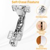 TamBee 1/2 Inch Overlay 175 Degree Cabinet Door Hinges Frameless
