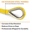 Anchor Rope 50 Ft X 3/8 Inch, Premium Solid Braid