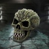 Nemesis Now Reptillian Skull Ornament, Resin, Green, 13cm
