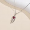 AOBOCO Sterling Silver Snake and Rose Love Neckalce 925 Sterling