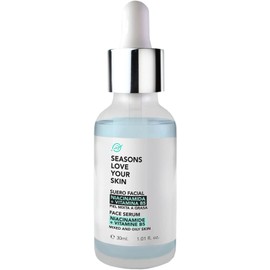 Seasons Love Your Skin suero facial con niacinamida y vitamina B5 30 ml control de grasa y poros hidratación ligera y reparación antioxidante ideal para piel mixta a grasa
