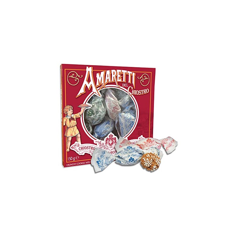 Amaretti Del Chiostro, Amaretti Di Saronno Crunchy Italian Cookies, 5.3