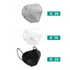 LEMENT 50PCS KN95 Face Mask 5 Layer Breathable with Elastic