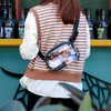 TINYAT Holographic Transparent Multicolour Backpack Super Soft PVC Girls Fashion