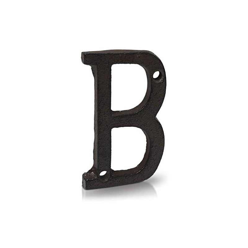 Basic Fundamentals 3-Inch Cast Iron Letters for Wall and Mailbox
