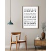 The Serenity Prayer Capitalized Poster - white: 8x10 inch