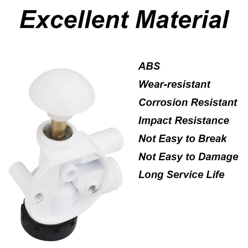 TopHomer 385314349 RV Toilet Water Valve Kit Compatible with Sealend,
